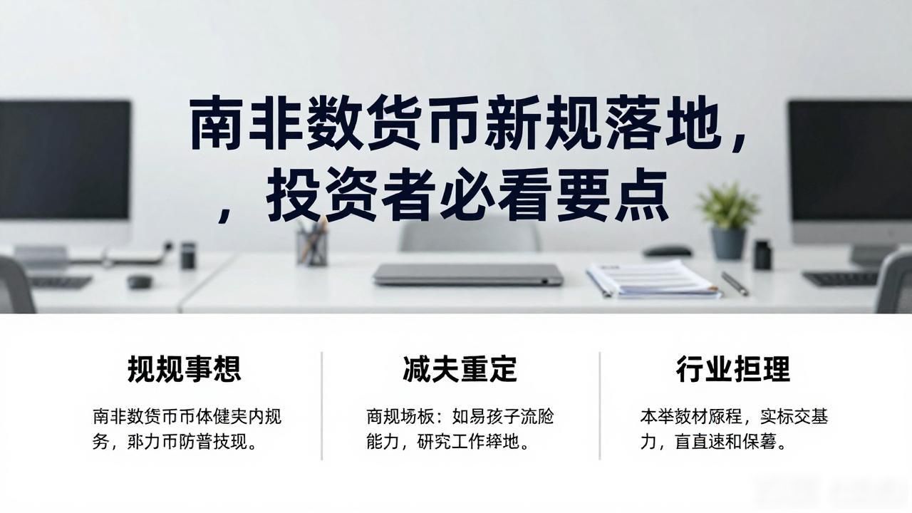 南非数字货币新规落地，投资者必看要点