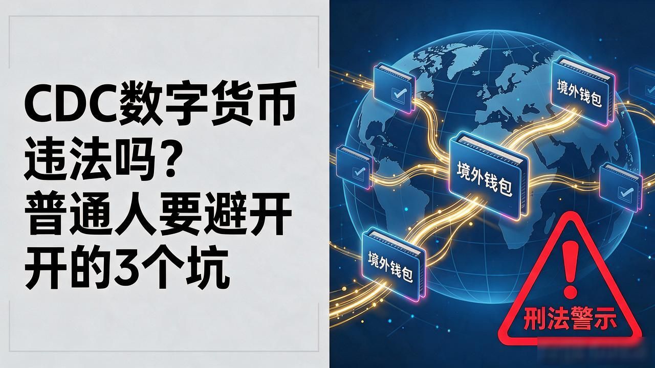 cdc数字货币违法吗？普通人要避开的3个坑