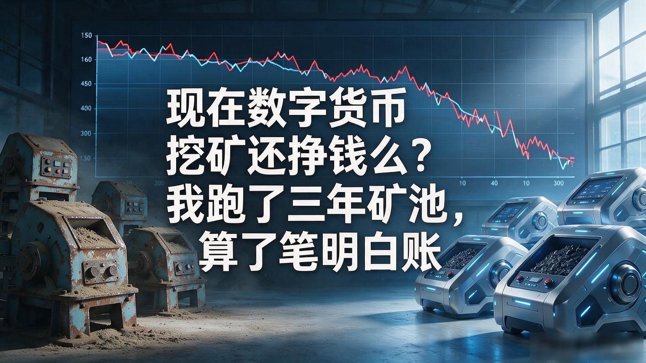 现在数字货币挖矿还挣钱么？我跑了三年矿池，算了笔明白账