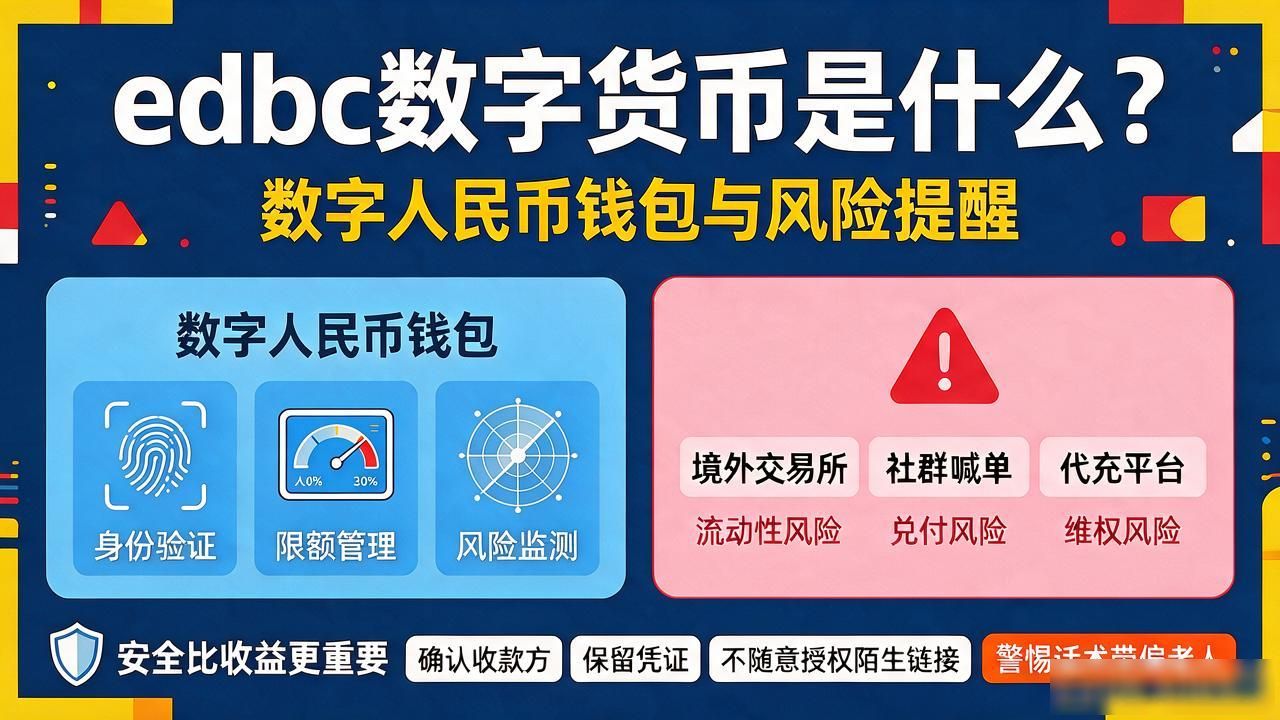 edbc数字货币是什么？数字人民币钱包与风险提醒