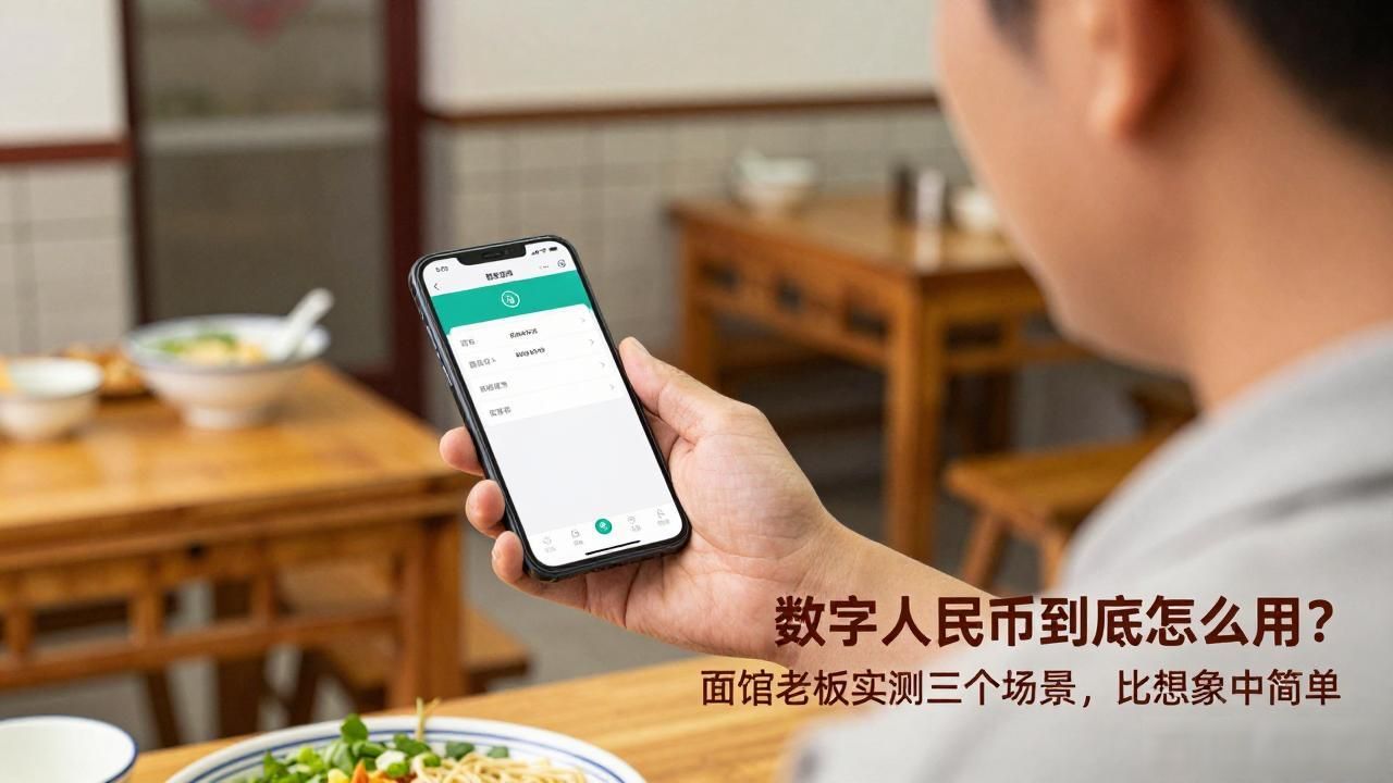 数字人民币到底怎么用？面馆老板实测三个场景，比想象中简单