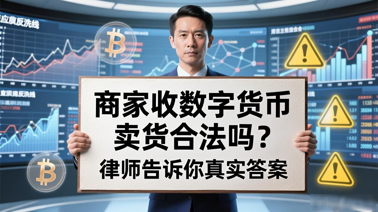 商家收数字货币卖货合法吗？律师告诉你真实答案