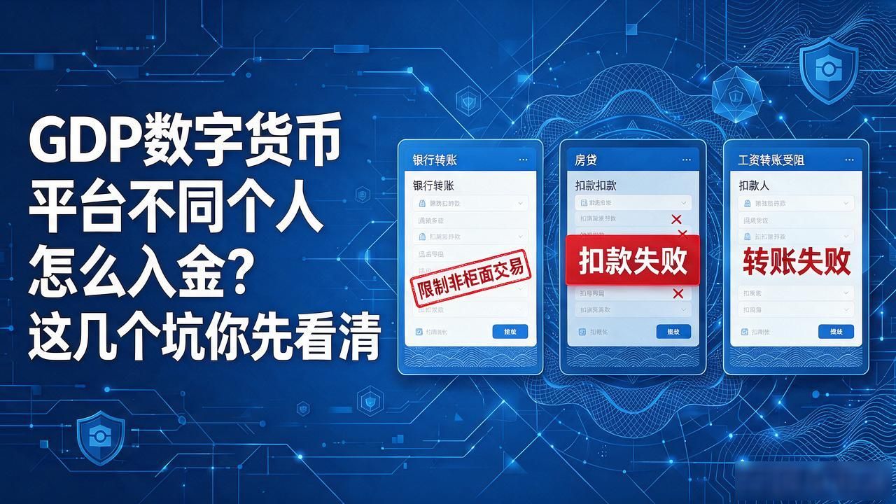 GDP数字货币平台不同个人怎么入金？这几个坑你先看清