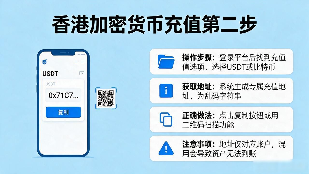香港人买加密货币，充币三步走