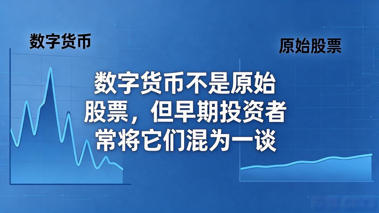 数字货币不是原始股票，但早期投资者常将它们混为一谈